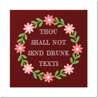 Drunk texts Posters and Art